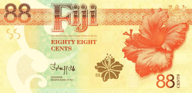 PN123 Fiji Islands - 88 Cents Year 2022 (Comm)